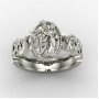 Radha Krishna Ring Silver