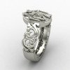 Radha Krishna Ring Silver