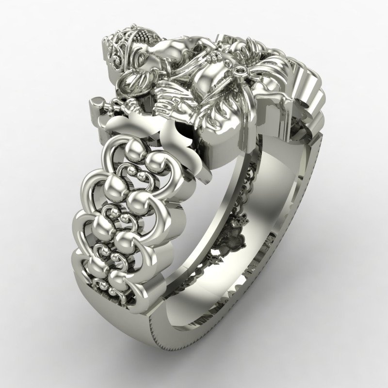 Gajanan Silver Ring