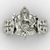 Gajanan Silver Ring