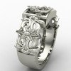 Radha Murli Silver Ring