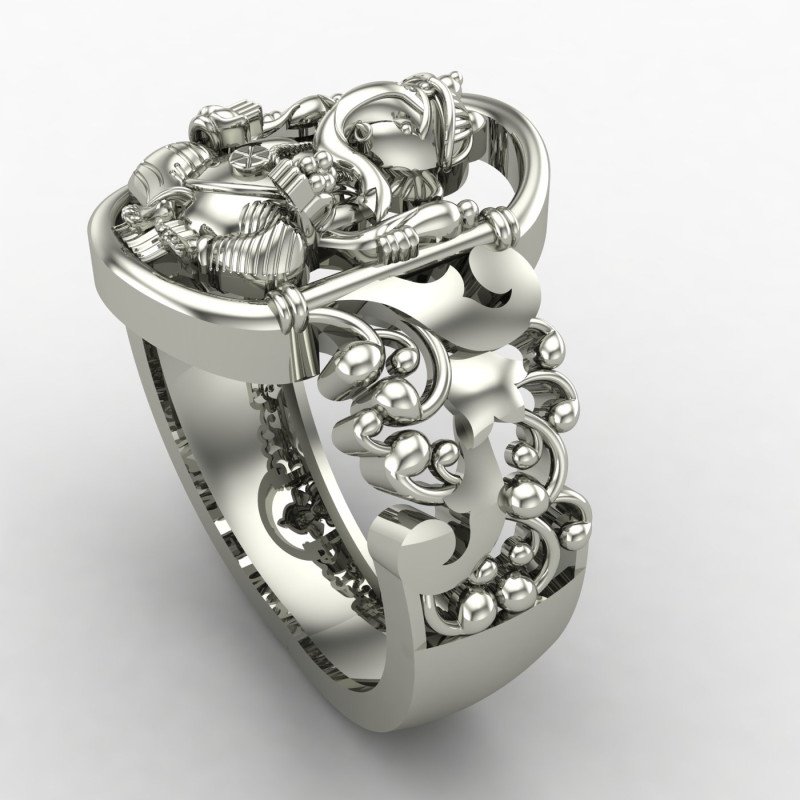 Ganpati Ring Silver Ganpati Ring Silver