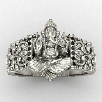 Ganpati Bappa Morya Silver Ring