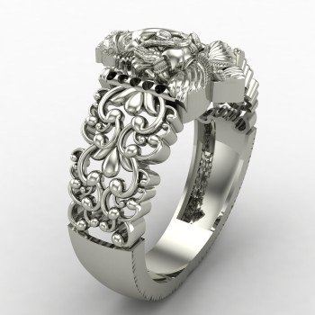 Ganpati Bappa Morya Silver Ring