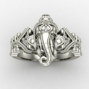 Handcrafted Ganesh Ji Silver Ring