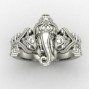 Handcrafted Ganesh Ji Silver Ring