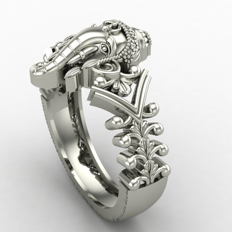 Handcrafted Ganesh Ji Silver Ring