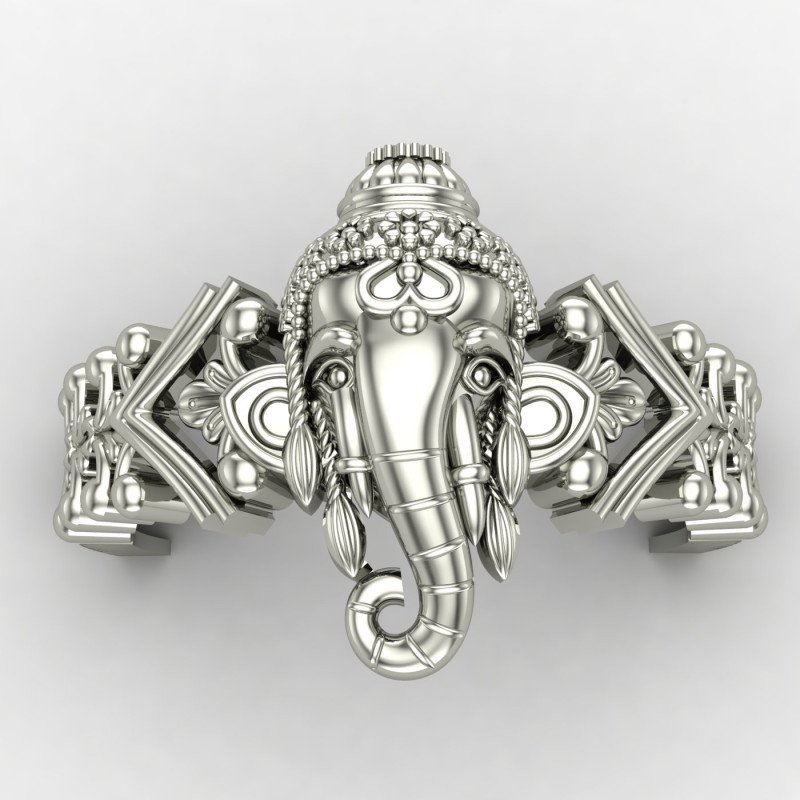 Handcrafted Ganesh Ji Silver Ring