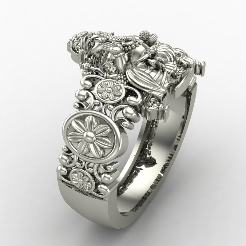 Lord Ganesha Silver Ring