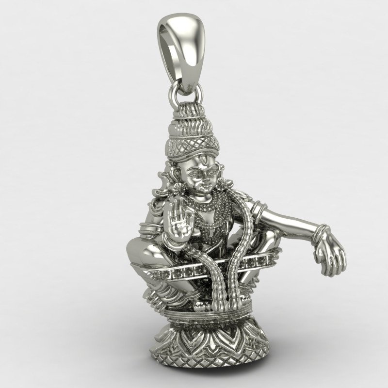 Ayyappa Swamy Silver Locket