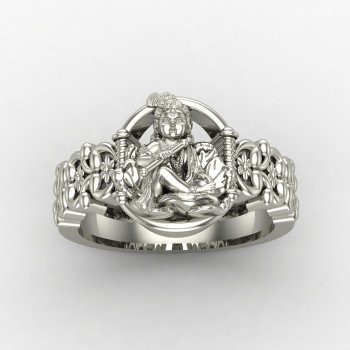 Gopal Krishna Silver Ring
