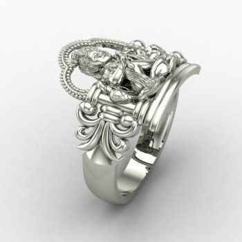 Makhan Chor Gopal Silver Ring