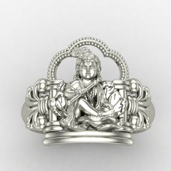 Makhan Chor Gopal Silver Ring