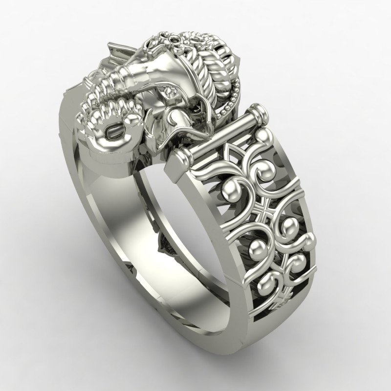 Silver Ganpati Bappa Ring Silver Ganpati Bappa Ring