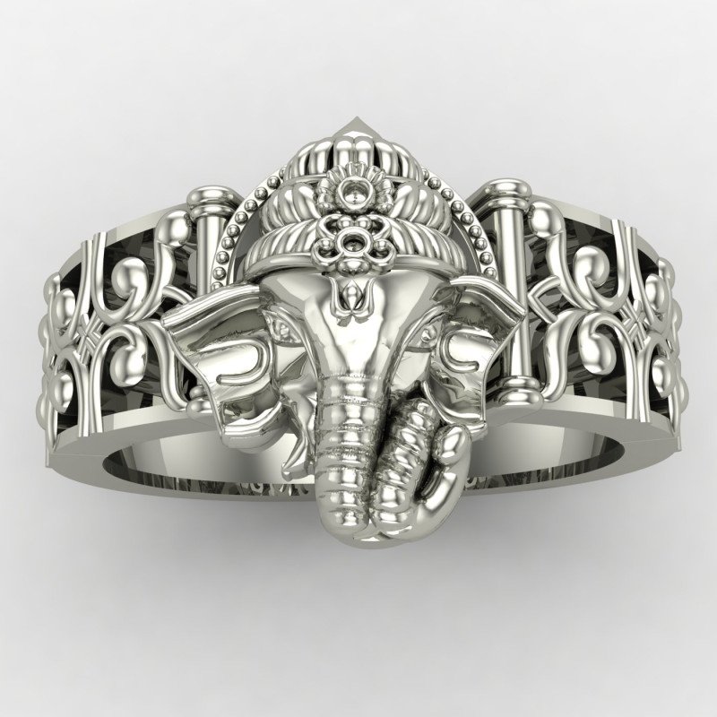 Silver Ganpati Bappa Ring Silver Ganpati Bappa Ring
