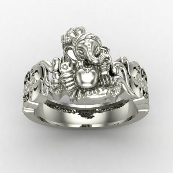 Ganesh Ji Silver Ring