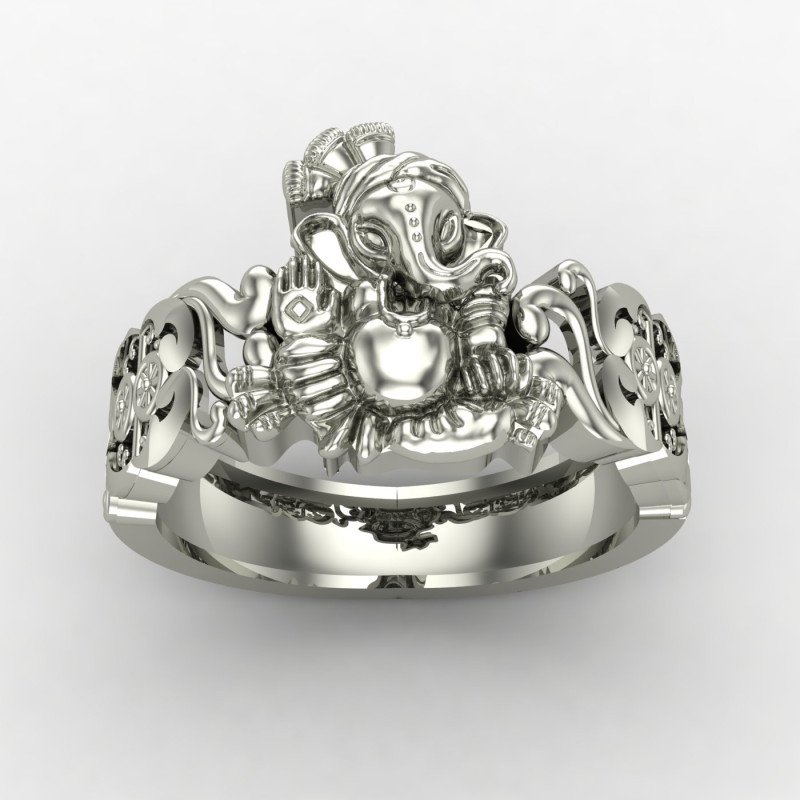 Ganesh Ji Silver Ring Ganesh Ji Silver Ring