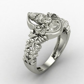 Tirupati Balaji Venkateshwara Silver Ring Tirupati Balaji Venkateshwara Silver Ring