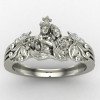 925 Sterling Silver Radha Krishna Ring for Devotees