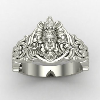 Traditional Tirupati Balaji Ring Silver Ring