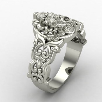 Traditional Tirupati Balaji Ring Silver Ring