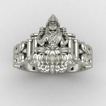 Laxmi Devi 925 Silver Ring