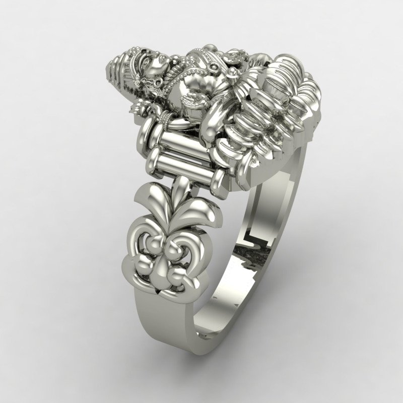 Laxmi Devi 925 Silver Ring