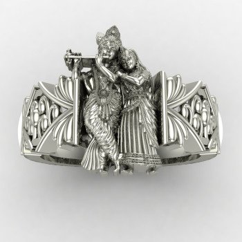 Spiritual Radha Krishna Ring