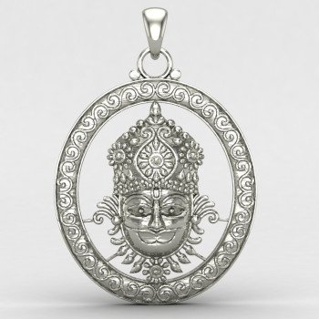 Khatu Shyam Silver Locket