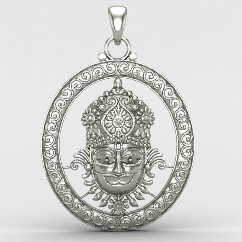 Khatu Shyam Silver Locket