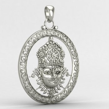 Khatu Shyam Silver Locket