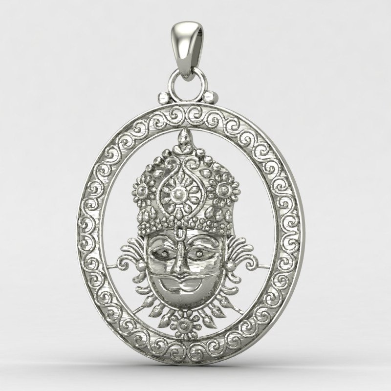 Khatu Shyam Silver Locket