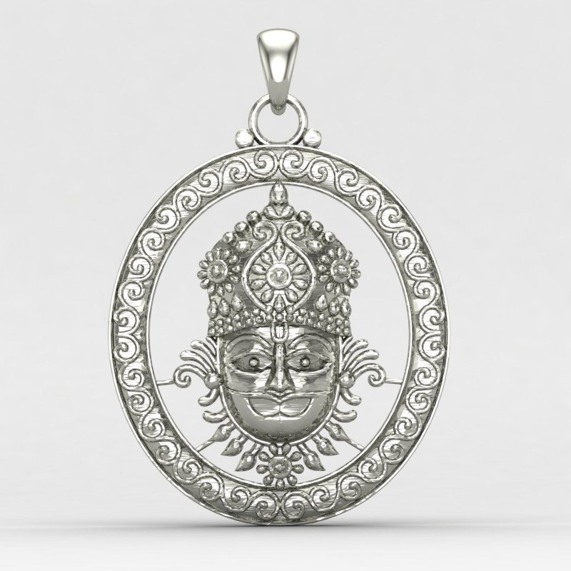 Khatu Shyam Silver Locket