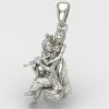 Radha Krishna 925 Silver Locket