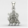 Sherawali Mata Silver Locket