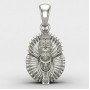 Khatu Shyam Baba Silver Pendant