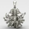 Blessing Panchmukhi Hanuman Silver Locket Blessing Panchmukhi Hanuman Silver Locket