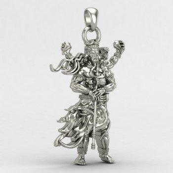 Rudra Shiva 925 Silver Pendant