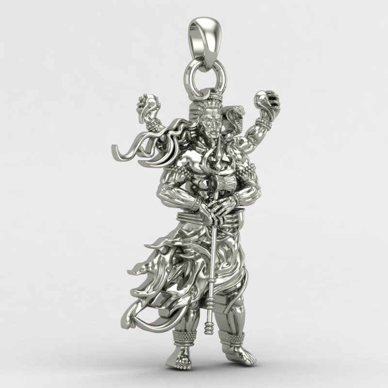 Rudra Shiva 925 Silver Pendant