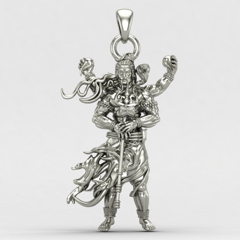 Rudra Shiva 925 Silver Pendant