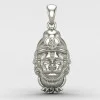 Hanuman Ji Face Silver Pendant