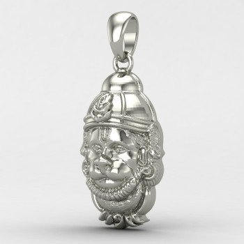 Hanuman Ji Face Silver Pendant Hanuman Ji Face Silver Pendant