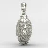 Hanuman Ji Face Silver Pendant