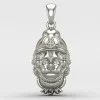 Hanuman Ji Face Silver Pendant