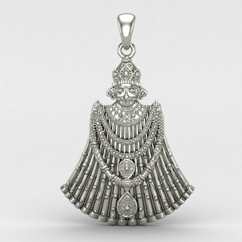 Khatu Shyam Locket Silver Khatu Shyam Locket Silver