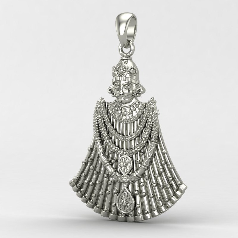 Khatu Shyam Locket Silver Khatu Shyam Locket Silver